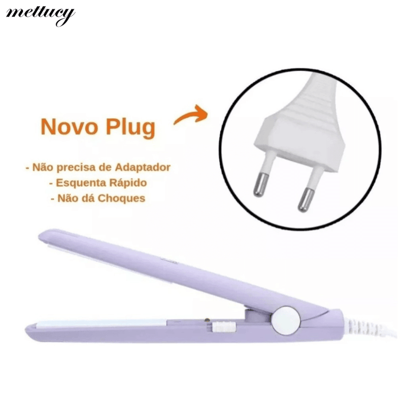 Mini chapinha Portatil Pocket Light - Bivolt + Estojo de Brinde - Estilo Perfeito