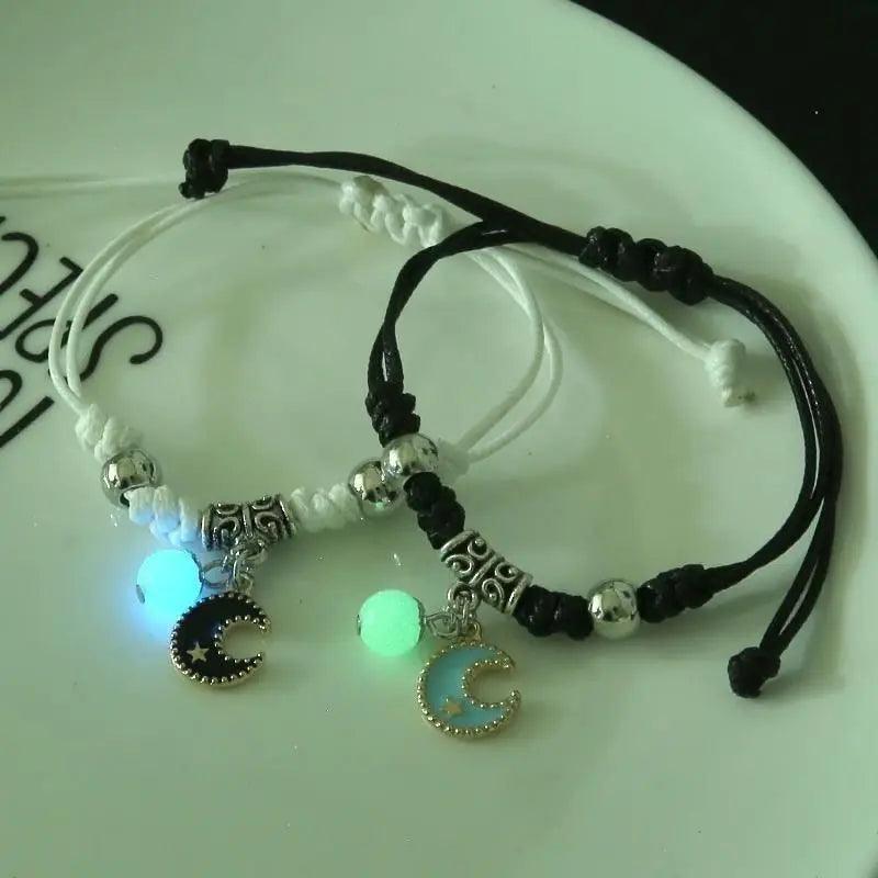 Pulseira 2 PÇS Luminoso Brilha No Escuro - Estilo Perfeito