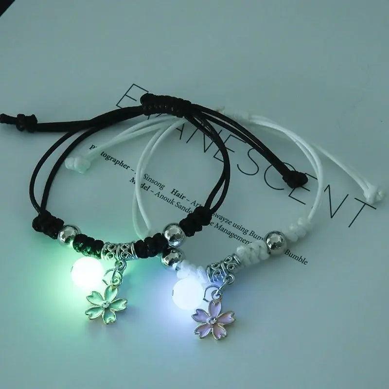 Pulseira 2 PÇS Luminoso Brilha No Escuro - Estilo Perfeito