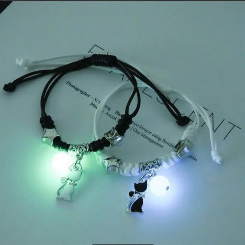 Pulseira 2 PÇS Luminoso Brilha No Escuro - Estilo Perfeito