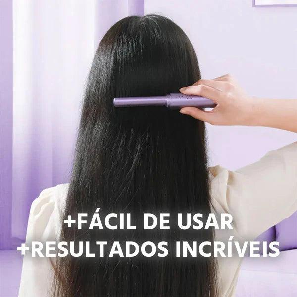 Pente Alisador de Cabelo 5 em 1 Sem Fio InfiniteGlam - Estilo Perfeito