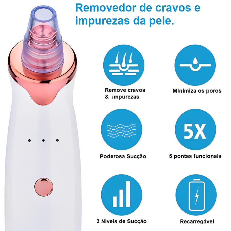 Removedor de Cravos A Vácuo Skin Cleaner - Estilo Perfeito